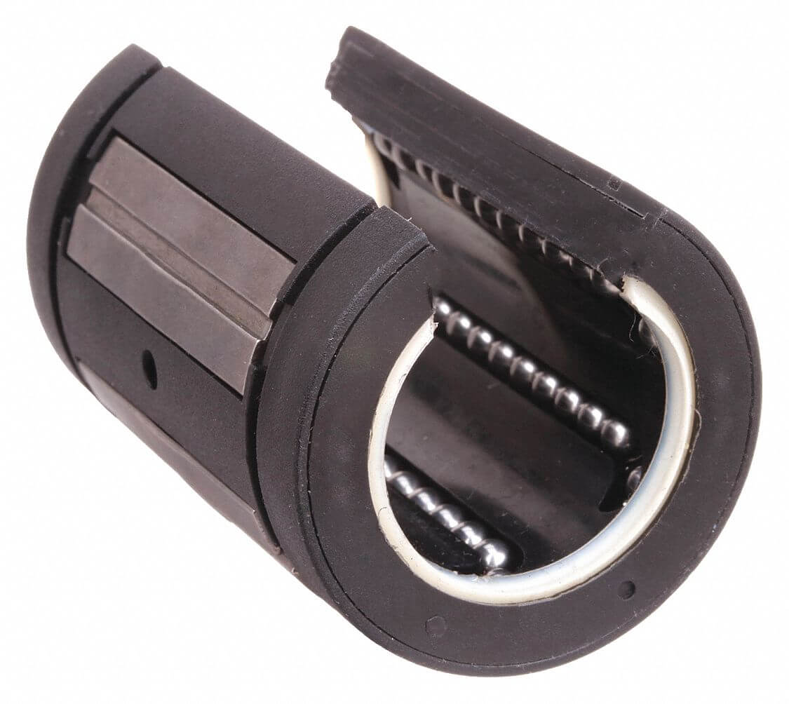 NB TW8 UR OP (one seal right Side) 1/2" Bore Open Self Aligning Ball Bushings Linear Motion