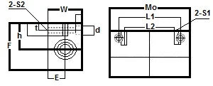 AK25GWUU NB 25mm Double Wide Compact Block Unit Motion Linear Bearing
