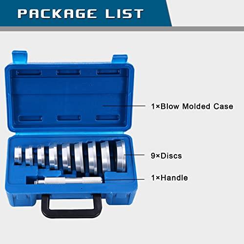 9-Piece Aluminum Seal Driver Kit - Race Seal Installer with Handle