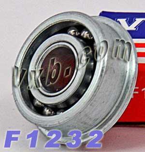 F1232 Flanged Full Complement Ball Bearing 3/8" x 1" x 7/16"
