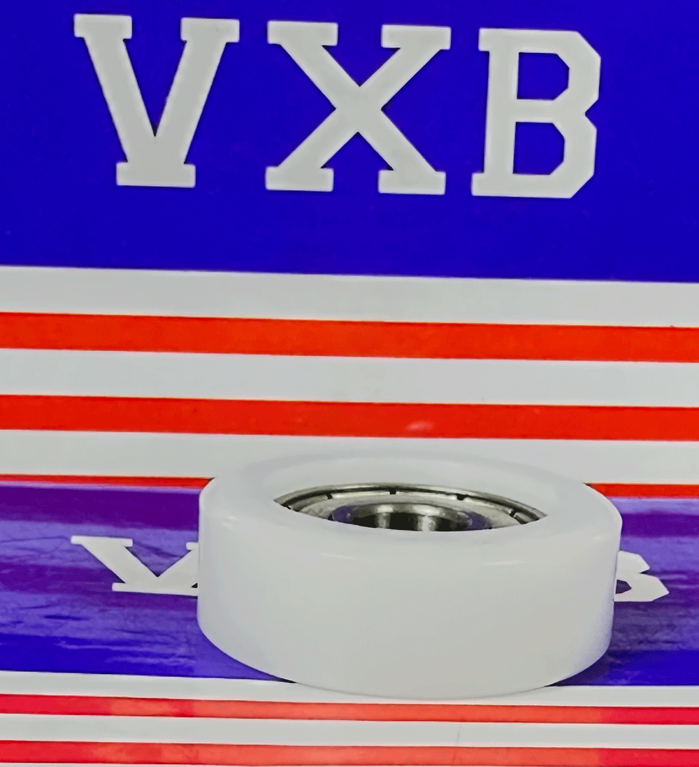 Acetal/POM Plastic White Bearing 8x30x11mm - Shielded