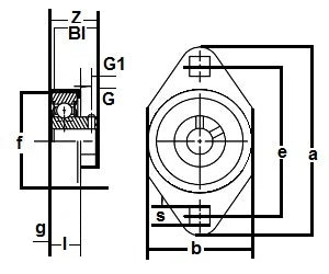 FHSR205-14-2NCFM Bearing Flange Pressed Steel 2 Bolt 7/8 Inch