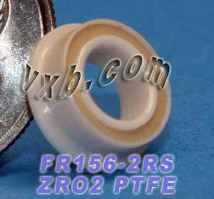 FR156-2RS Full Ceramic Flanged Bearing 3/16x5/16x1/8 inch ZrO2