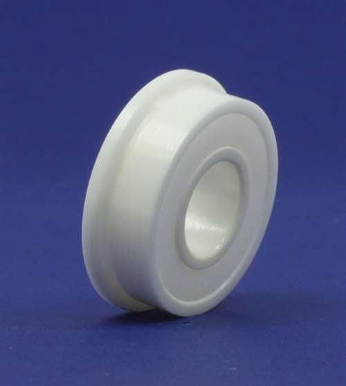 FR2-5-2RS Full Ceramic Flanged Bearing 1/8" x 5/16x9/64 inch ZrO2