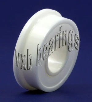 FR4-2RS Full Ceramic Flanged Bearing 1/4" x 5/8" x 0.196" ZrO2