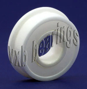 FR6-2RS Full Ceramic Flanged Bearing 3/8" x 7/8" x 9/32" ZrO2