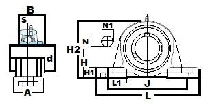 FYH Bearing UCP320-63 3 15/16 Pillow Block Mounted Bearing