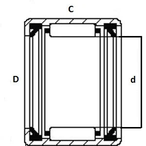 HK2516PP Needle Bearing 25x32x16 TLA2516UU