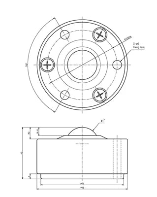 IS-25 Ball Transfer Unit IS Type (Steel Body) IGUCHI made in Japan