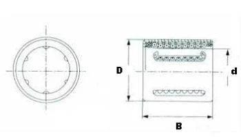 KH1026PP 10mm Sealed Ball Bushing 10x17x26 Linear Motion Bearing