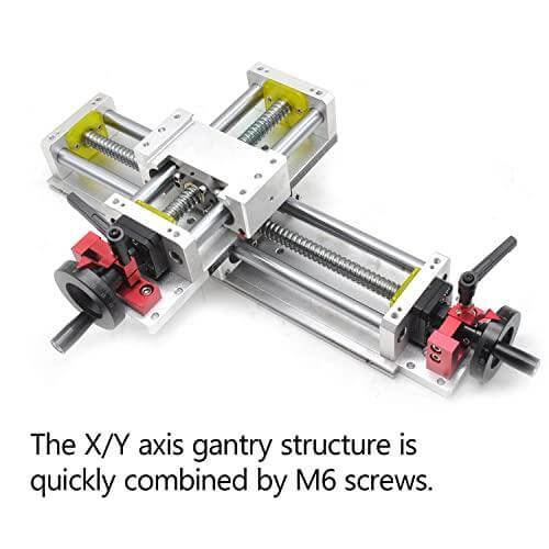 Linear Stage Actuator 300mm Ballscrew 1605 Optical Axis Linear Rail Guide Manual Slide Stage C7 - Ruler for DIY CNC Router Controller 4-Axis Stage