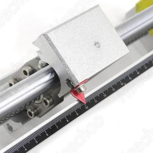 Linear Stage Actuator Travel 200mm Ballscrew 1605 Double Optical Axis Linear Rail Guide Manual Slide Stage C7 - Ruler for CNC Router Controller DIY 3-axis