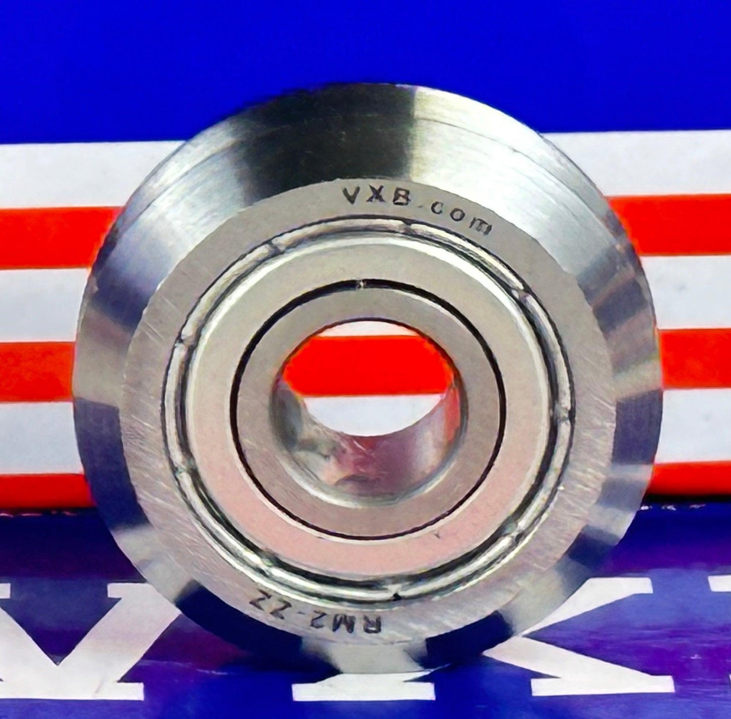 16-Pack RM2ZZ 3/8" V-Groove Guide Ball Bearings - Shielded