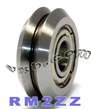 16-Pack RM2ZZ 3/8" V-Groove Guide Ball Bearings - Shielded