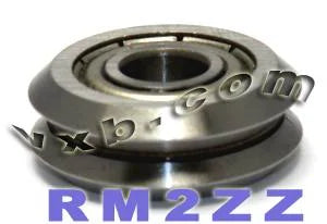 16-Pack RM2ZZ 3/8" V-Groove Guide Ball Bearings - Shielded