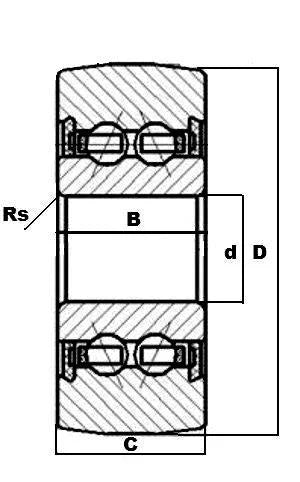 LR5005NPP Track Roller 2-Row Bearing 25x52x16mm - Sealed Cam Follower