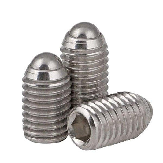 M4 10mm Length - Stainless Steel Ball Plunger / Hex Head