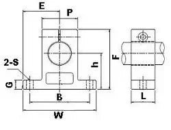 VXWH8A 1/2" Linear Systems 1/2" Shaft Support Supporter
