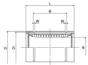 NB SW24-OP 1-1/2" Ball Bushings Linear Motion