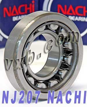 NJ207 Nachi Cylindrical Bearing Steel Cage Japan 35x72x17 Bearing