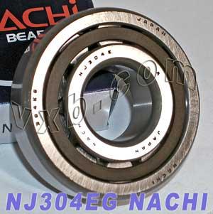 NJ304EG Nachi Cylindrical Roller Bearing 20x52x15mm Japan Made