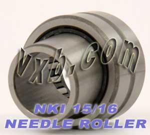 NKI15/16 Needle Roller Bearing 15x27x16mm - Machined Type