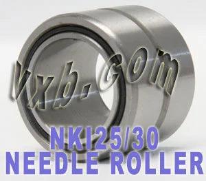 NKI25/30 Needle Roller Bearing 25x38x30mm - Machined Type