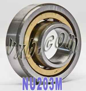 NU203M Cylindrical Roller Bearing 17x40x12 Cylindrical Bearing