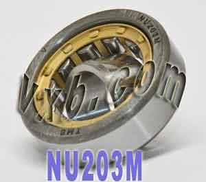 NU203M Cylindrical Roller Bearing 17x40x12 Cylindrical Bearing