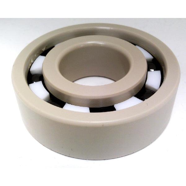 6000 PEEK Ball Bearing - Si₃N₄ Ceramic Balls - PTFE Cage - 10x26x8mm