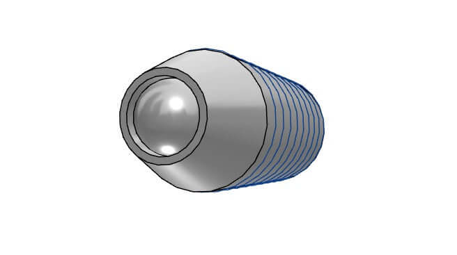 M8 15mm Length - Stainless Steel Miniature Spinning Ball Plunger Japan