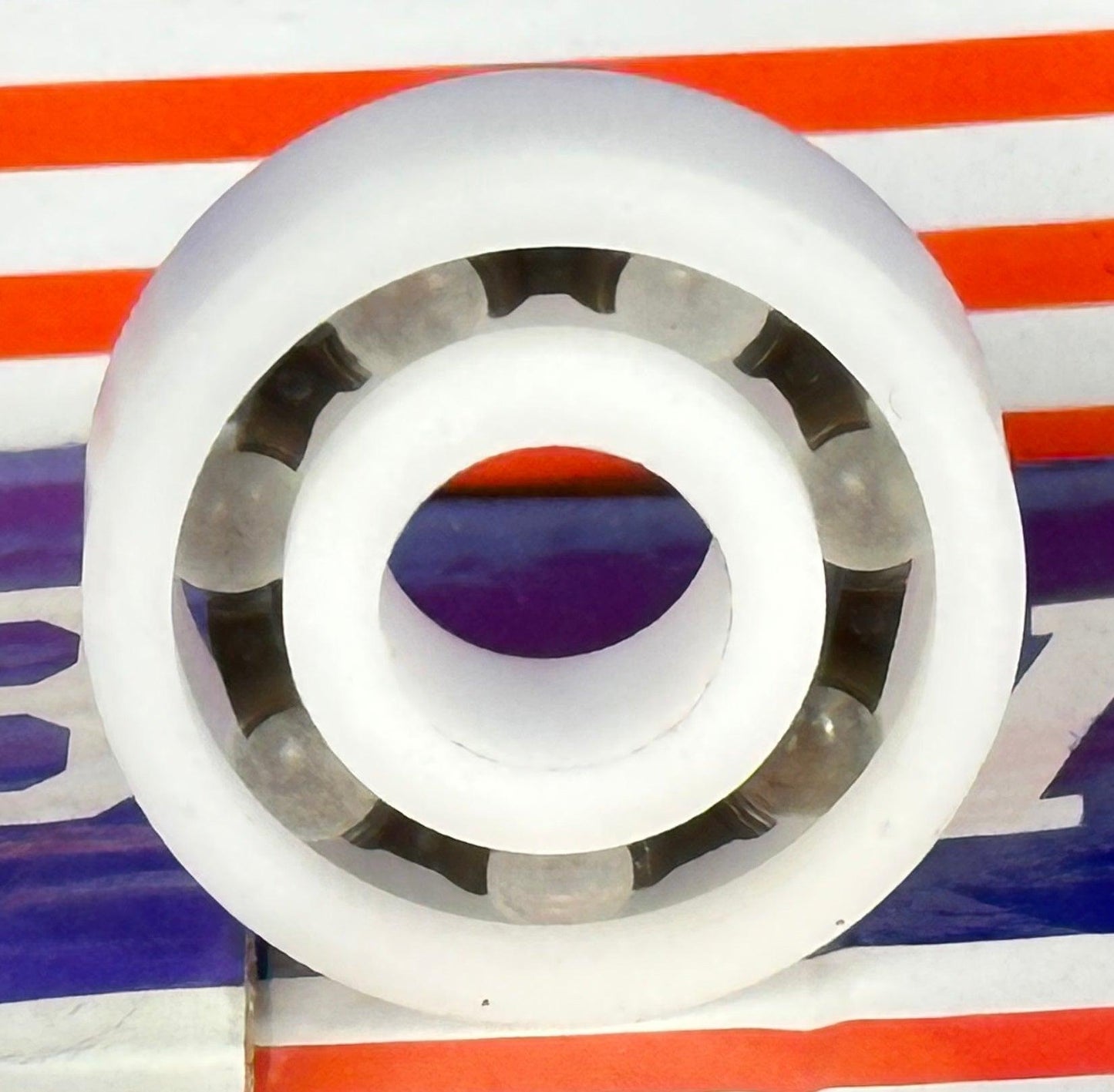 Acetal/POM Plastic Bearing 6201 - Glass Balls - 12x32x10mm