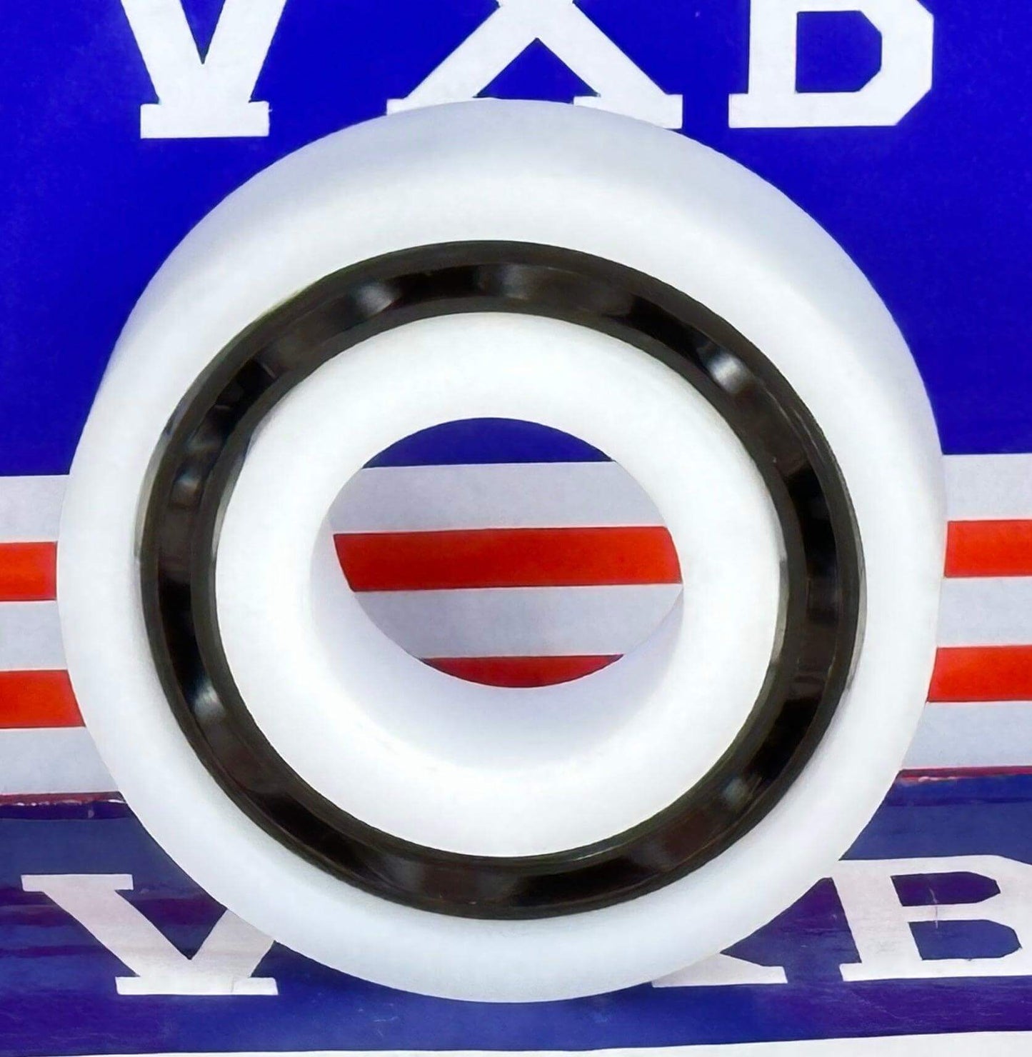 R18 Plastic Bearing - POM | SS316 Stainless Steel Balls | Food Grade | 1-1/8" x 2-1/8" x 1/2"