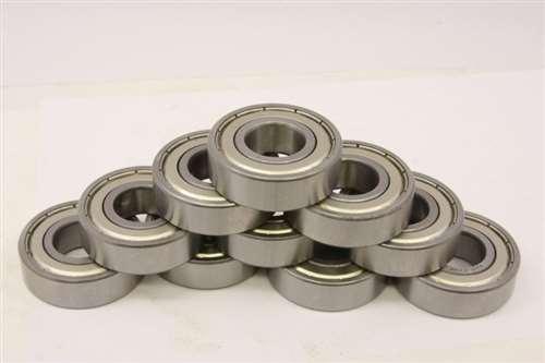10-Pack R1-4ZZ 5/64x1/4x9/64 inch Shielded Miniature Bearings