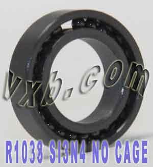 R1038 Full Complement Full Ceramic Bearing 3/8x5/8x5/32 inch Si3N4