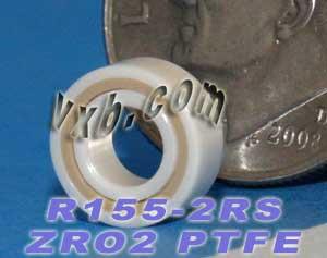 R155-2RS Full Ceramic Bearing 5/32x5/16x1/8 inch Miniature Bearing