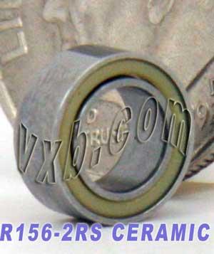 R156-2RS Ceramic Sealed Bearing 3/16x5/16x1/8 inch Bearing