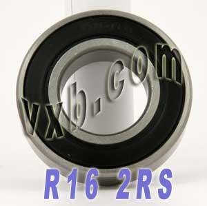 R16-2RS One inch Bore Sealed Ball Bearing - 1" ID x 2" OD x 1/2" Width