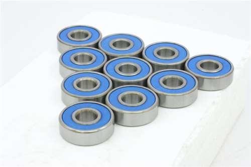 10-Pack R166-2RS 3/16x3/8x1/8 inch Sealed Miniature Bearings