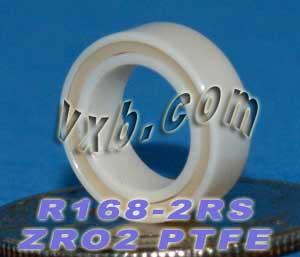R168-2RS Full Ceramic Bearing 1/4x3/8x1/8 inch Miniature Bearing