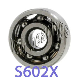 S602X Bearing Stainless Steel Open 2.5 x 8 x 2.8