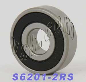 S6201-2RS Stainless Steel Bearing 12x32x10mm Sealed