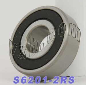 S6201-2RS Stainless Steel Bearing 12x32x10mm Sealed