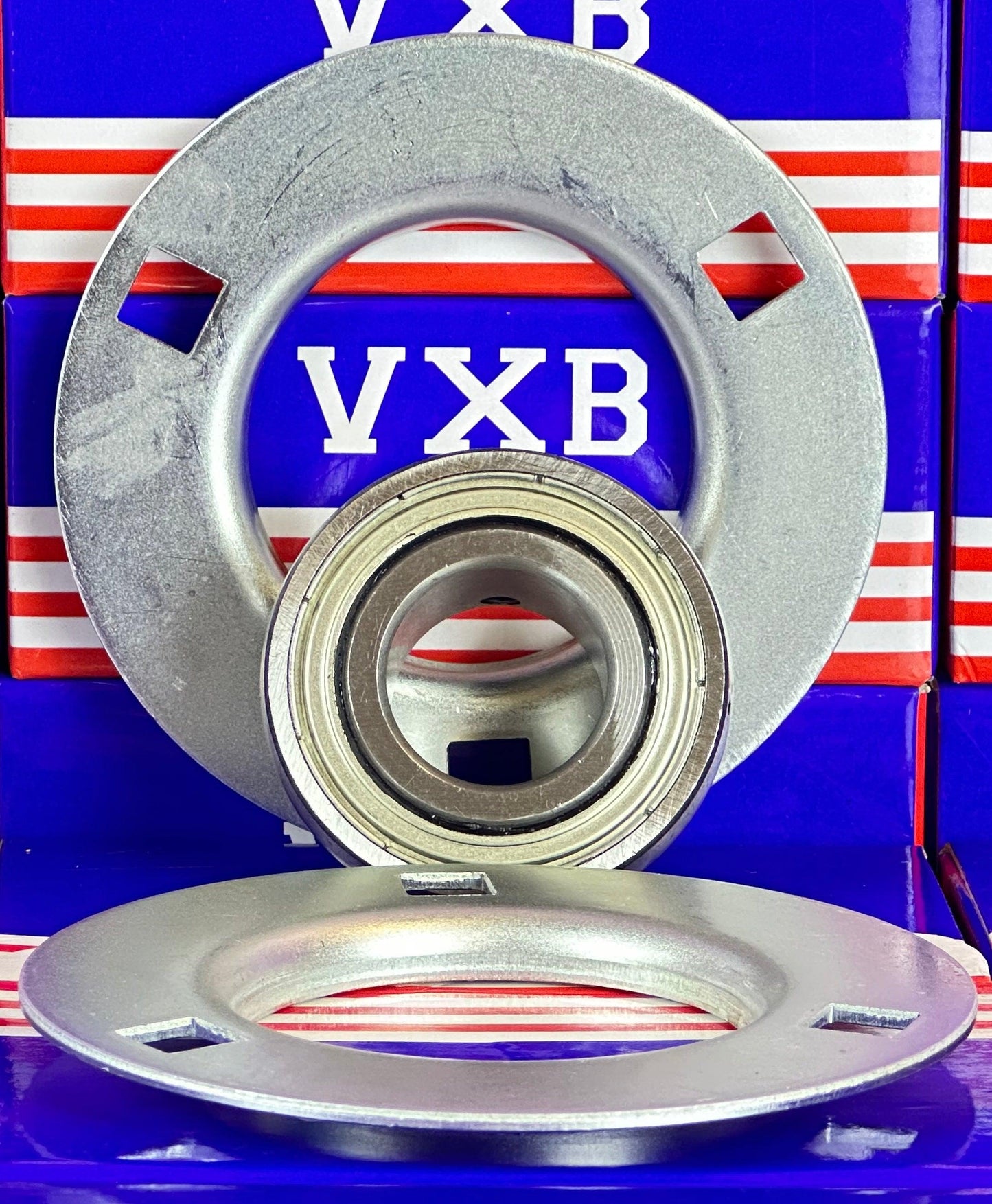 SBPF206-18 Pressed Steel Housing Bearing 3-Bolt Flanged Mounted