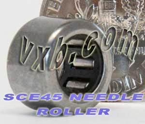 SCE45 Miniature Needle Bearing 1/4" x 7/16" x 5/16"