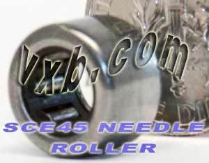 SCE45 Miniature Needle Bearing 1/4" x 7/16" x 5/16"