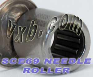 SCE69 Miniature Needle Bearing 3/8x9/16x9/16 inch