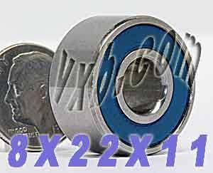 Sealed Ball Bearing 8x22x11 Miniature