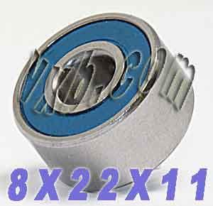 Sealed Ball Bearing 8x22x11 Miniature