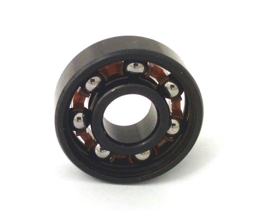 8-Pack Skateboard Chrome Steel Open Ball Bearings - Nylon Cage 8x22x7mm